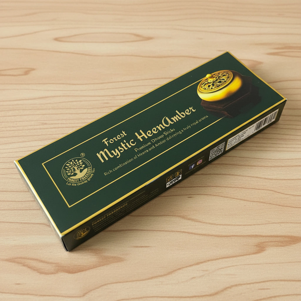 Forest Fragrance Mystic HEENAAMBER Dhoop Sticks (10 Sticks)