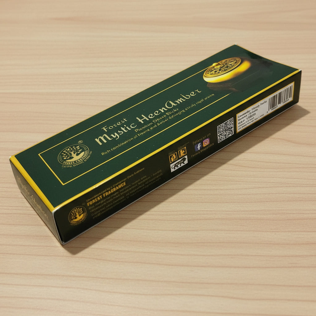 Forest Fragrance Mystic HEENAAMBER Dhoop Sticks (10 Sticks)