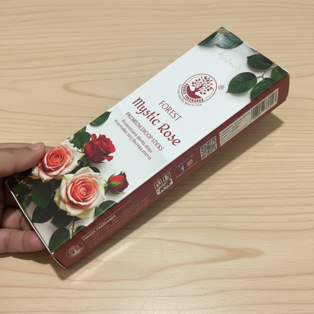 Forest Fragrance Mystic ROSE Dhoop Sticks (10 Sticks)