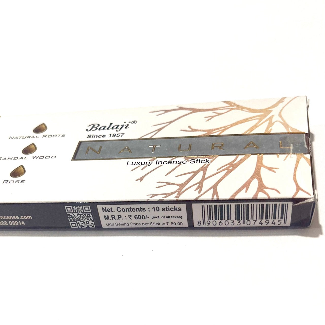 Balaji NATURAL Luxury Incense Sticks (10 sticks)