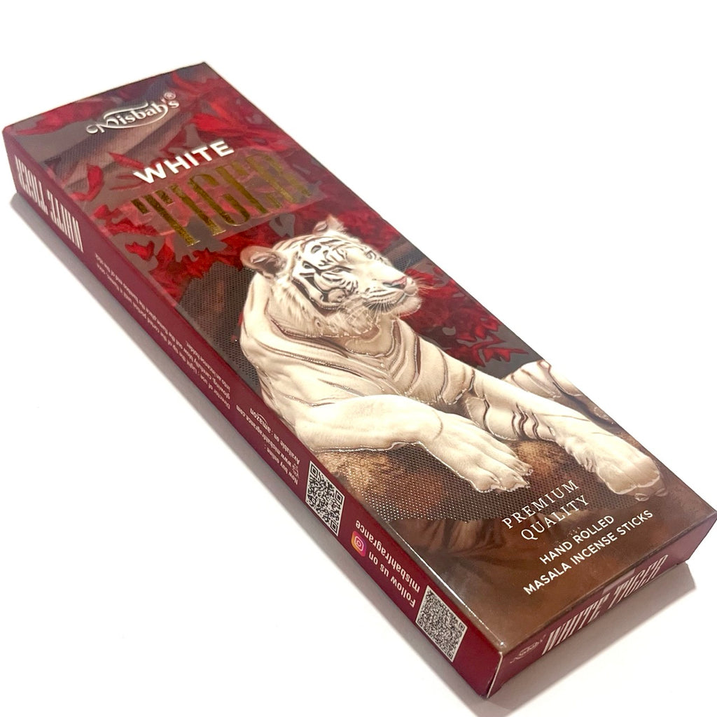 Misbah's WHITE TIGER Premium Masala Incense Sticks (50 gms)