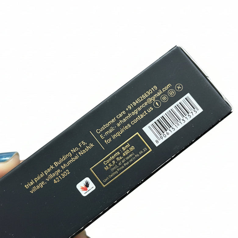 Arham Luxury Black Oudh Roll on Attars(8 ml)