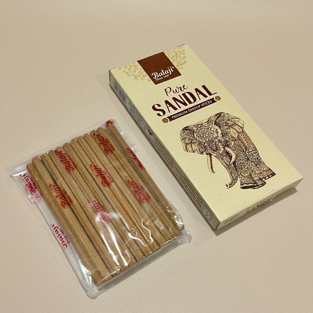 Balaji PURE SANDAL Premium Dhoop Sticks (22 sticks)