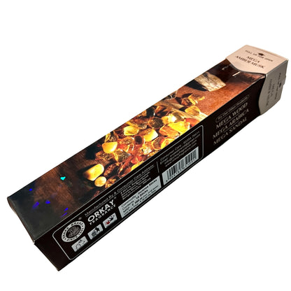 Orkay Fragrances MEGA AMBER MUSK Premium Incense Sticks (10 sticks)