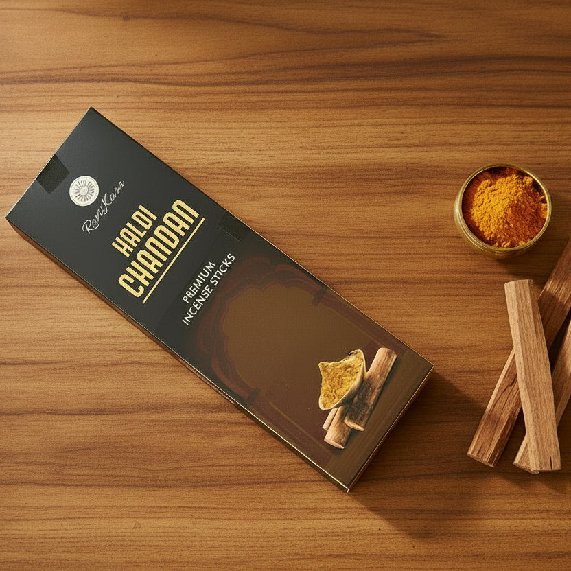 Raviikara HALDI CHANDAN premium incense sticks (250 gm)