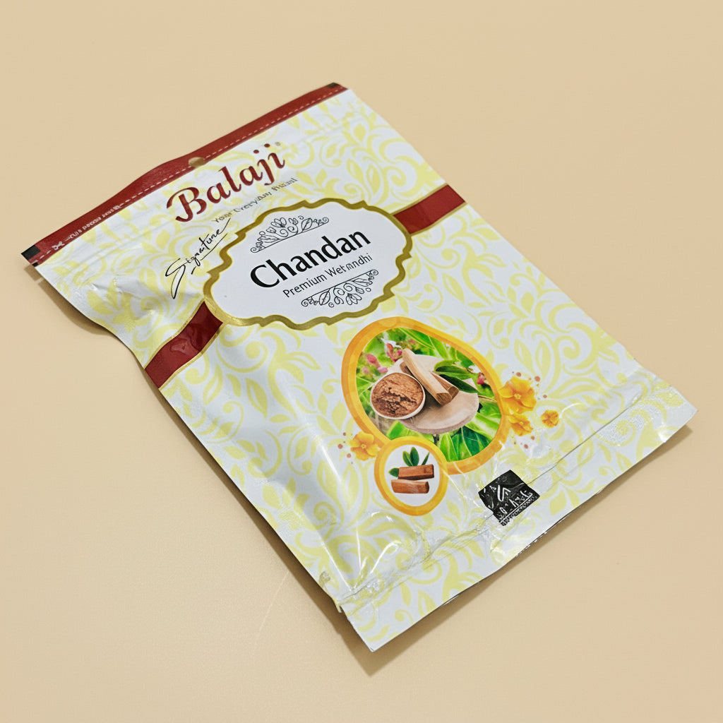 Balaji Chandan Premium Wet Dhoop  Pouch (20 sticks)