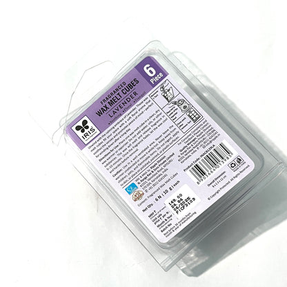 IRIS LAVENDER wax melt cubes  ( 6 cubes)