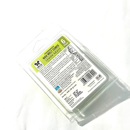 IRIS LEMON GRASS wax melt cubes  ( 6 cubes)