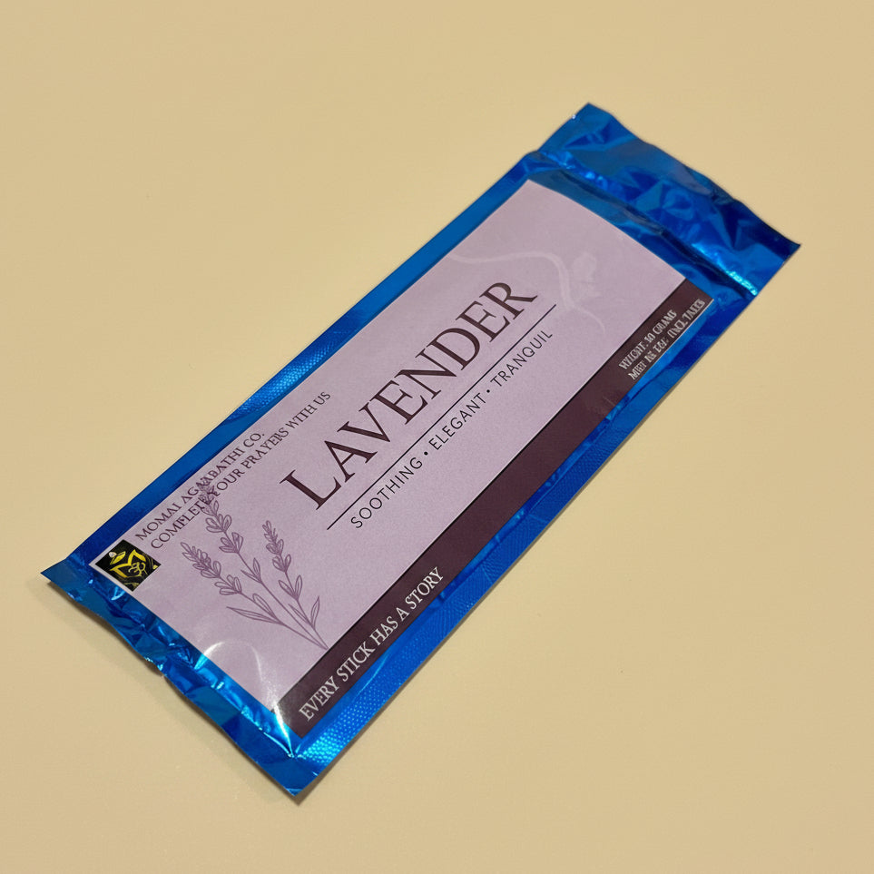 Momai Agarbathi Co.  LAVENDER  Incense sticks(50gm)