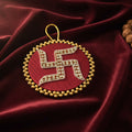 Swastik Door Hanging Maroon