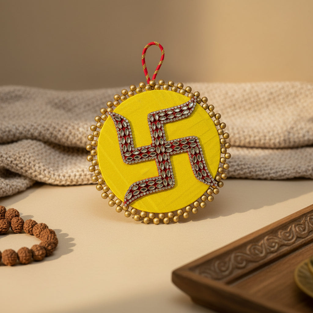 Swastik Door Hanging Yellow