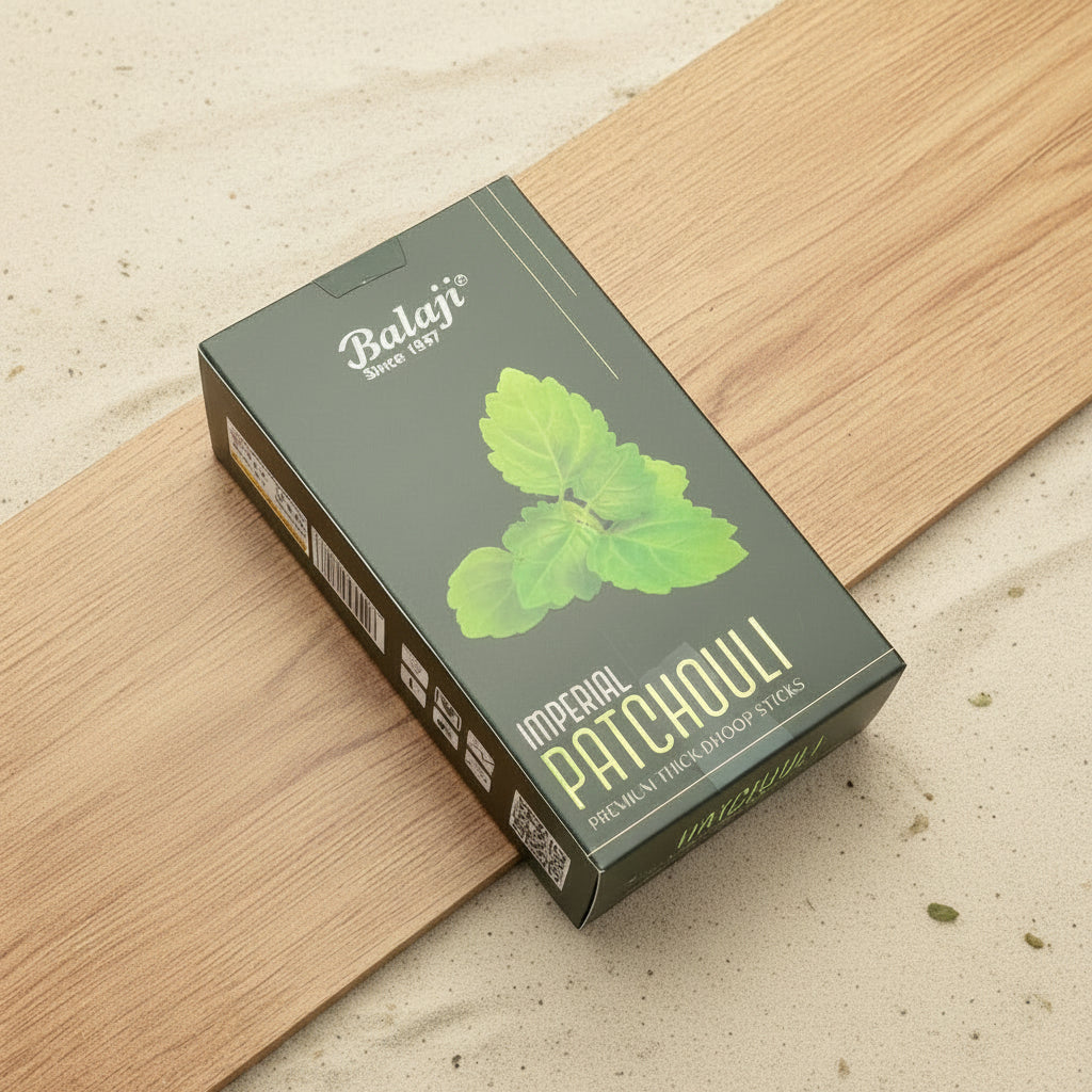 Balaji PATCHOULI Premium Thick Dhoop Sticks (10 sticks)