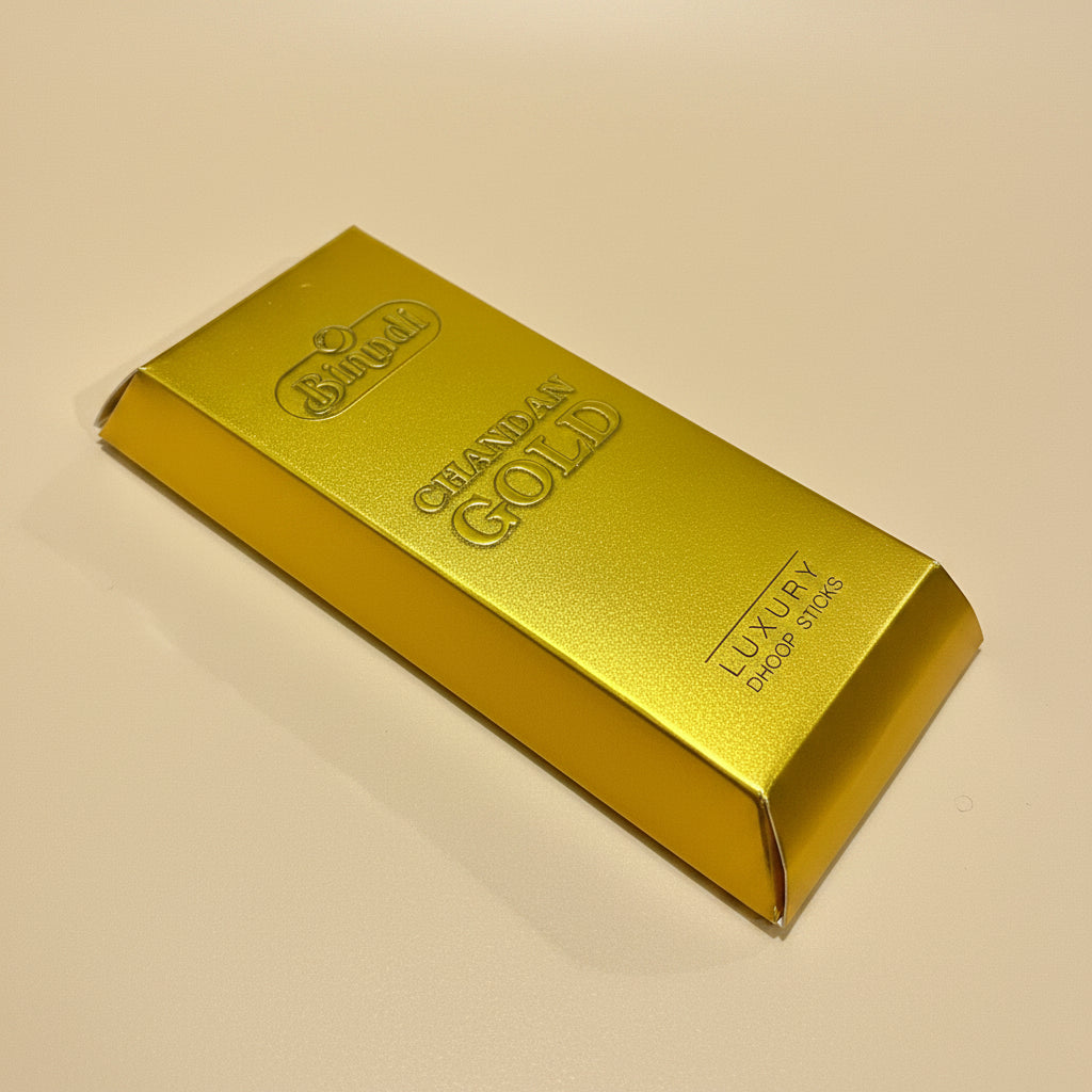 Binndi CHANDAN GOLD Luxury Dhoop Sticks(10 Sticks)