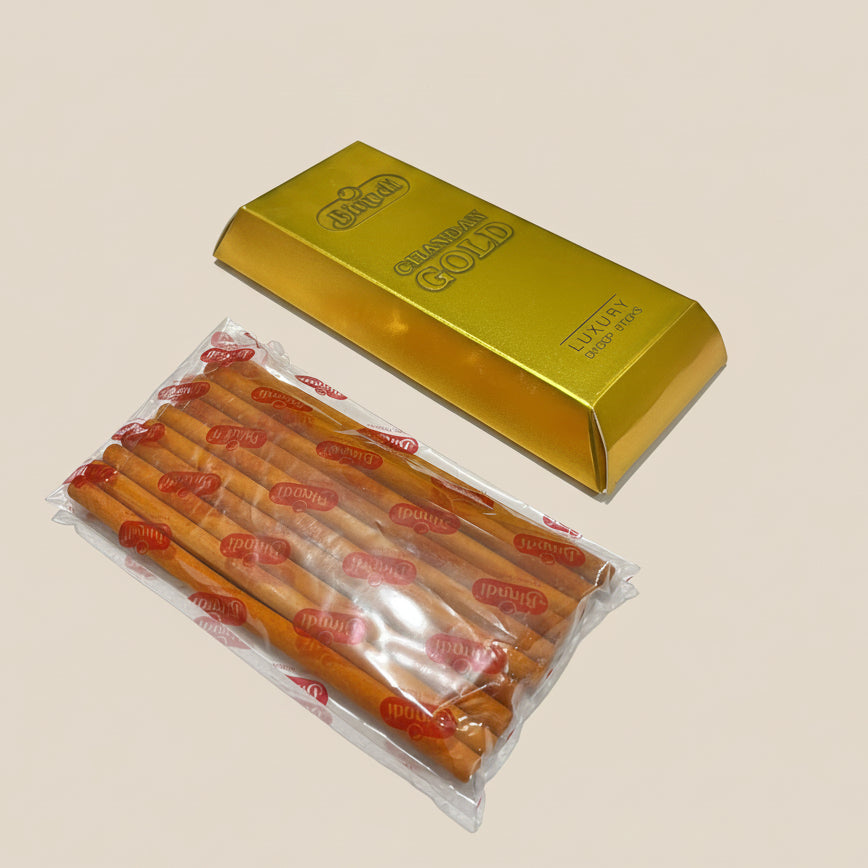 Binndi CHANDAN GOLD Luxury Dhoop Sticks(10 Sticks)