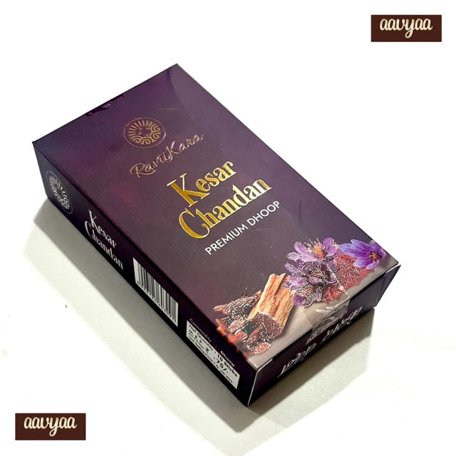 Raviikara Kesar Chandan Premium Wet Dhoop (10 sticks)