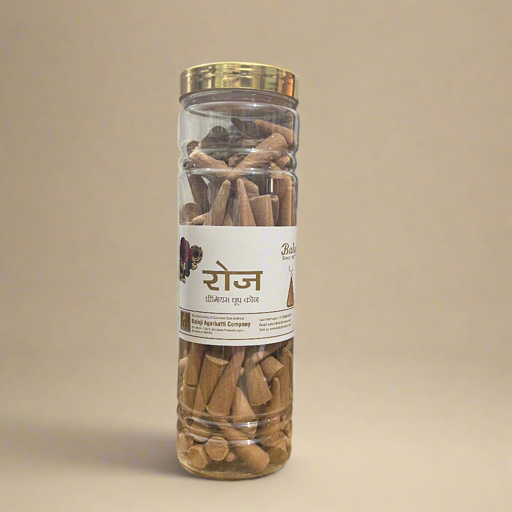 Balaji ROSE Premium Dhoop Cones (400 gm)