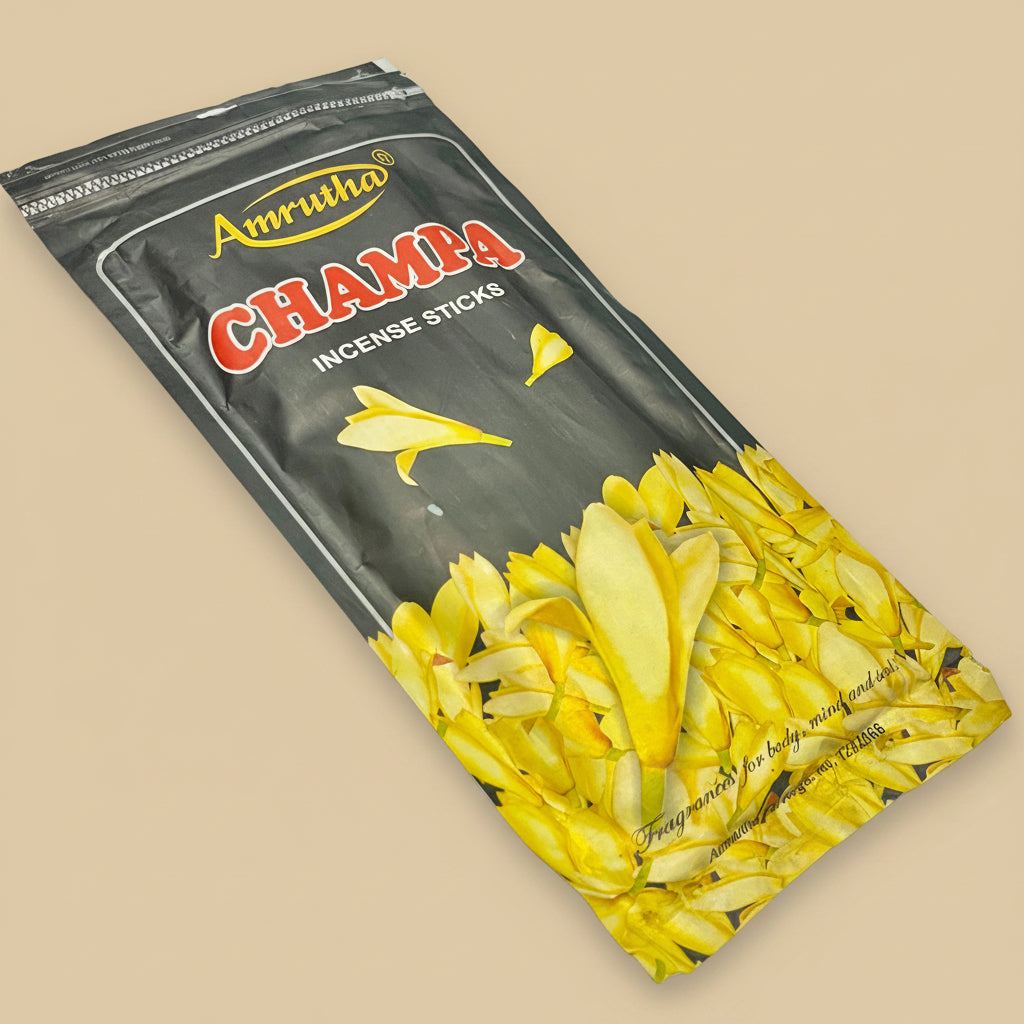 Amrutha Premium CHAMPA Incense Sticks Zipper (125gm)