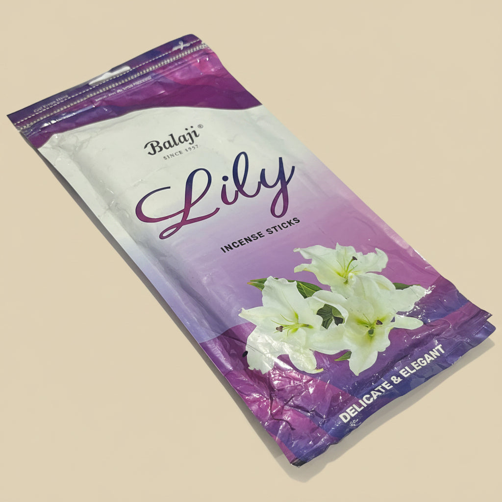 Balaji LILY Incense Sticks Zipper (120 gms)