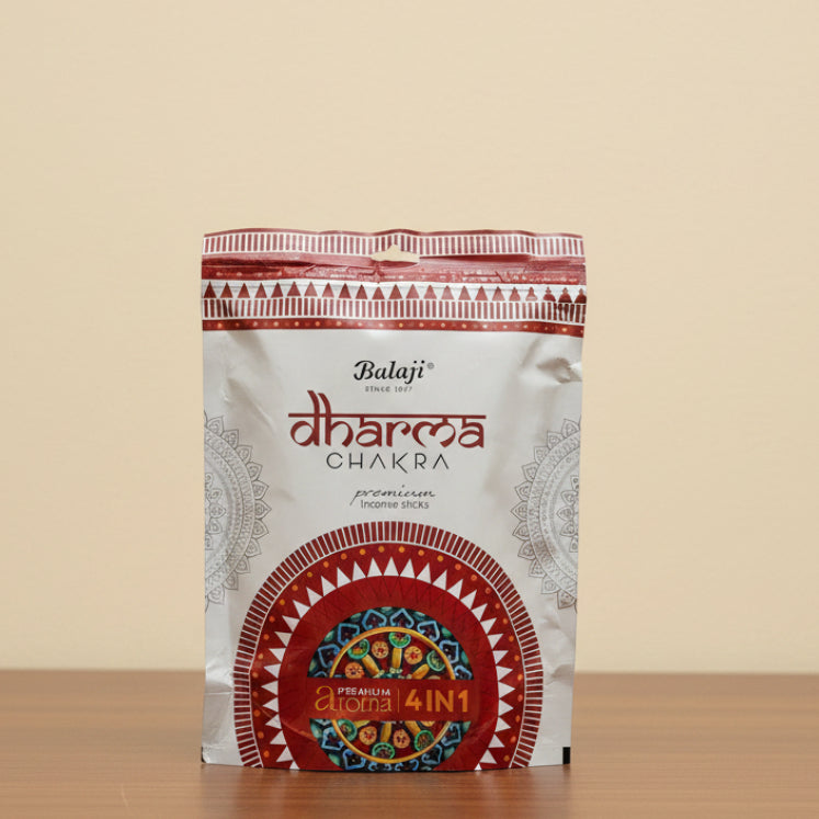 Balaji DHARMA CHAKRA Incense Sticks Zipper (450 gms)