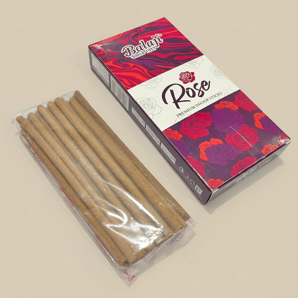 Balaji ROSE Dhoop Sticks (100 Gm)