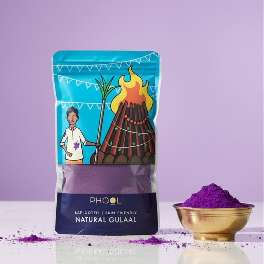 PHOOL Purple Natural - BAINGANI Gulaal (100 g)
