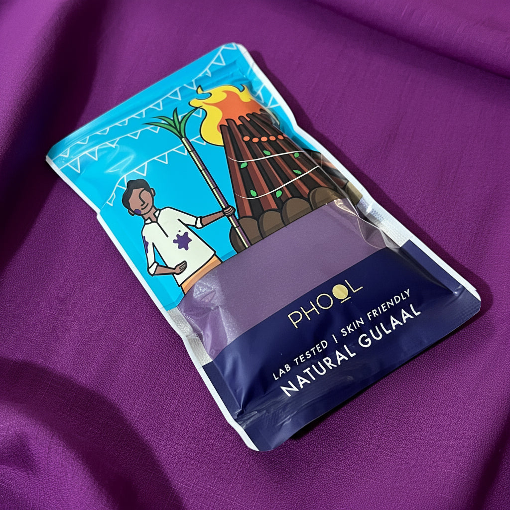PHOOL Purple Natural - BAINGANI Gulaal (100 g)