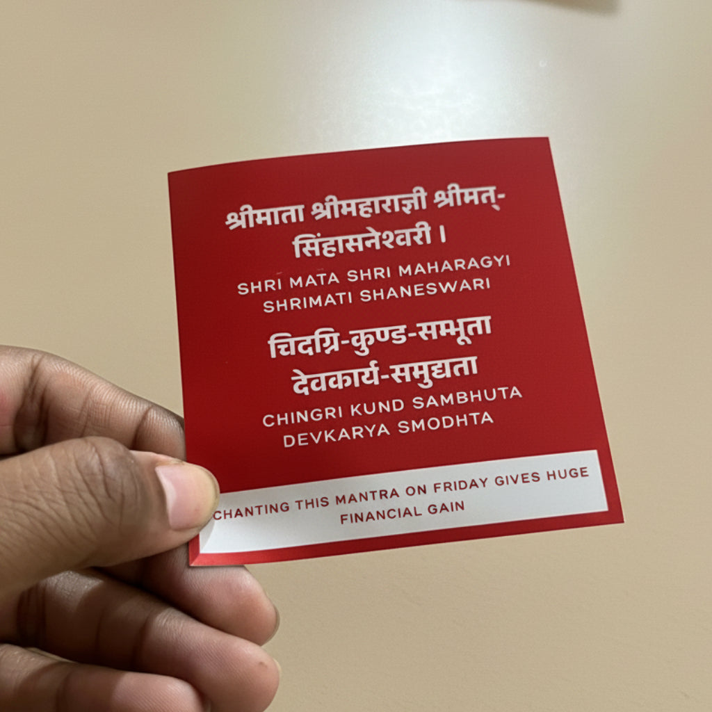 Aavyaa Shri Lalita Sahasranama Sticker Set of 2 (3" x 3")