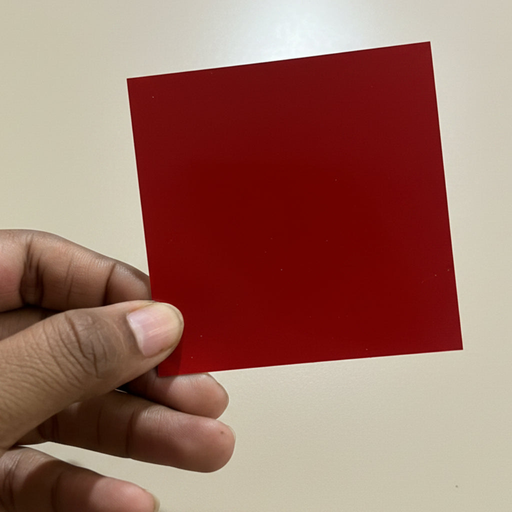 Aavyaa Simple Red Sticker Set of 2 (3" x 3")