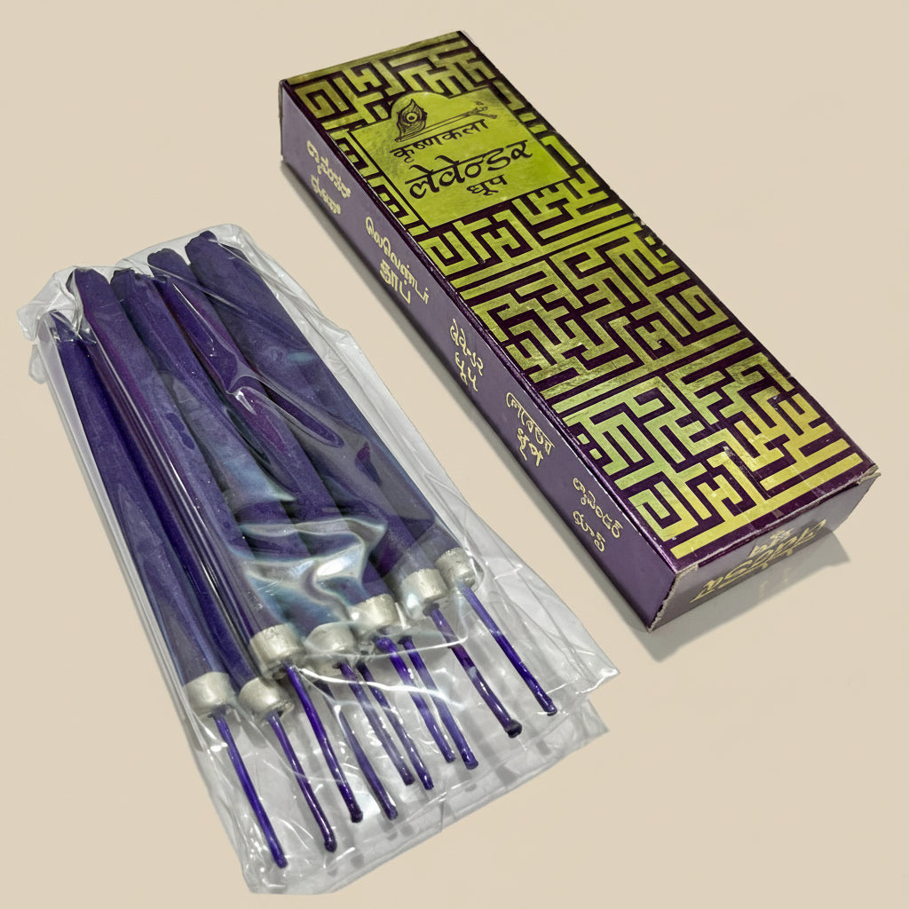 Krishnakala LAVENDER Premium Candy Agarbathi Thick Incense Sticks (10 sticks)