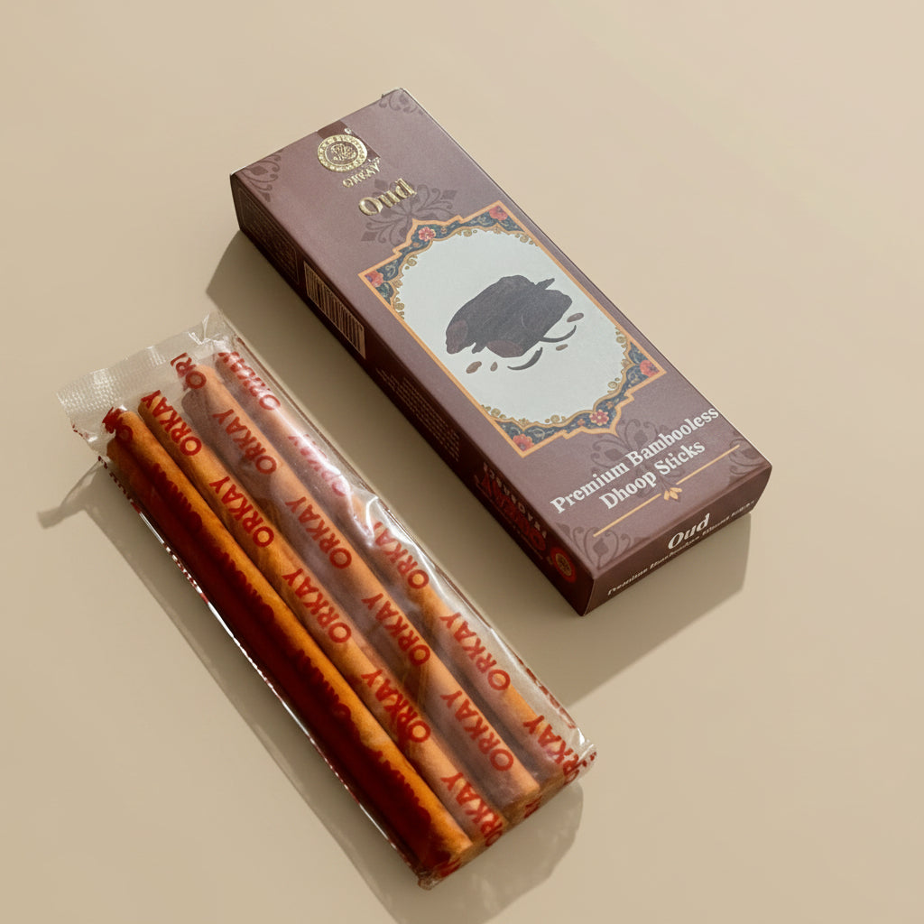Orkay Fragrances Oud Bambooless Dhoop Sticks (10 sticks)