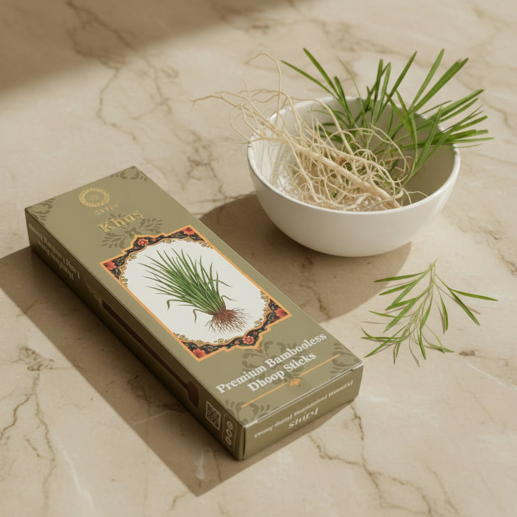 Orkay Fragrances Khus Bambooless Dhoop Sticks (10 sticks)