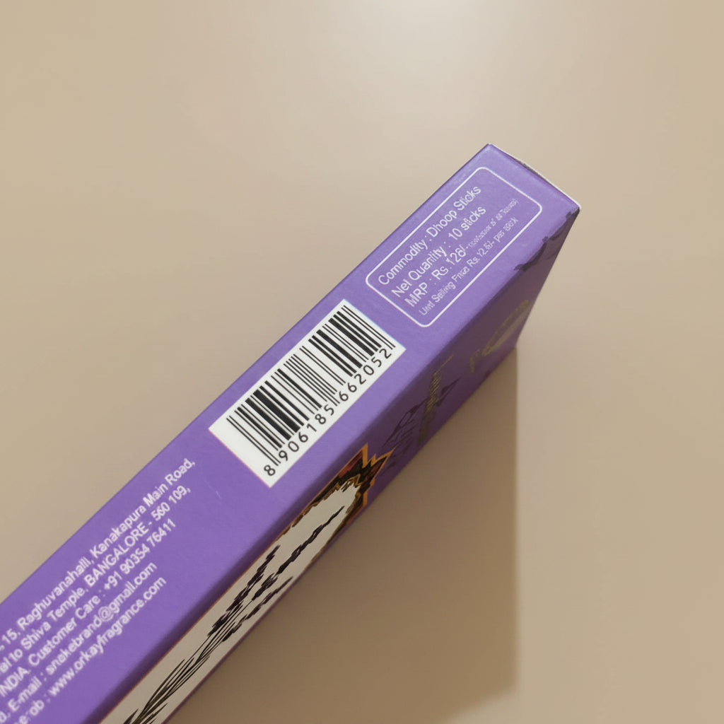 Orkay Fragrances Lavender Bambooless Dhoop Sticks (10 sticks)