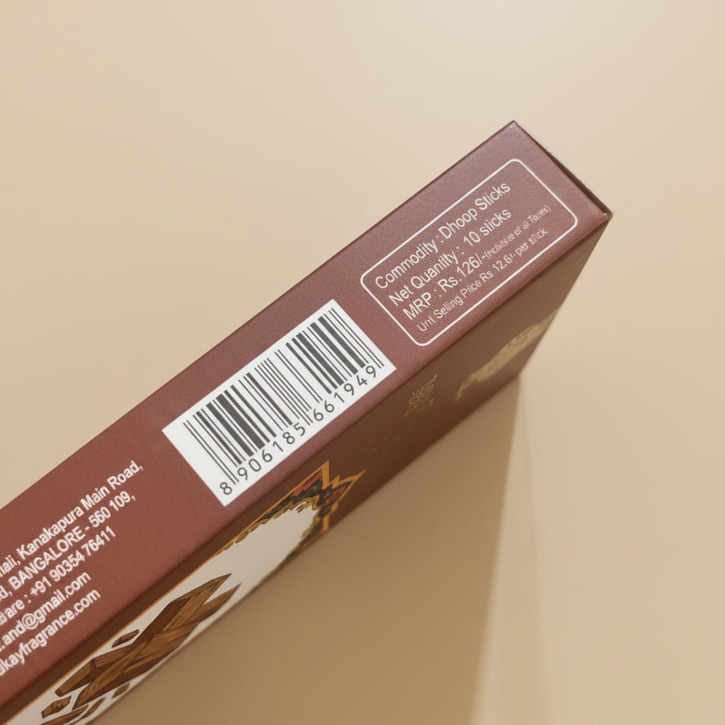 Orkay Fragrances Mysore Sandal Bambooless Dhoop Sticks (10 sticks)