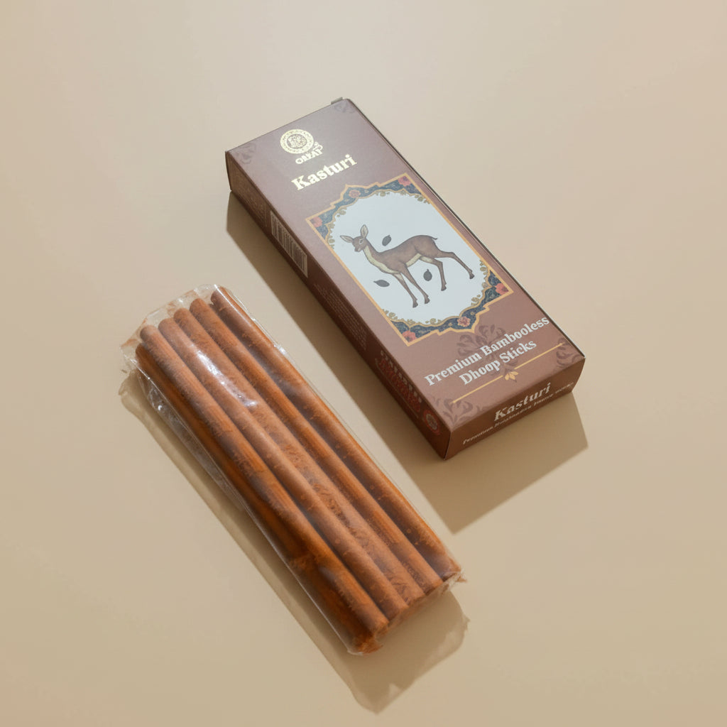 Orkay Fragrances Kasturi Bambooless Dhoop Sticks (10 sticks)