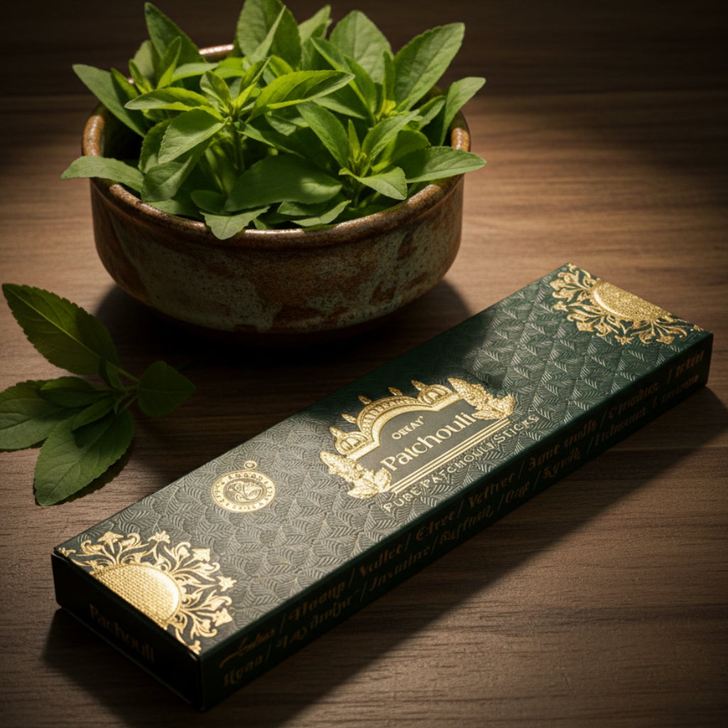 Orkay Fragrances Patchouli Incense Sticks Green (10 sticks)