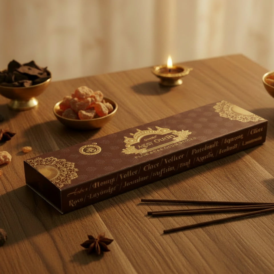 Orkay Fragrances Agar Oudh Incense Sticks(10 sticks)