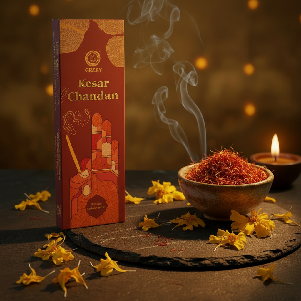Orkay Fragrances Kesar Chandan Incense Sticks(50 Gm)
