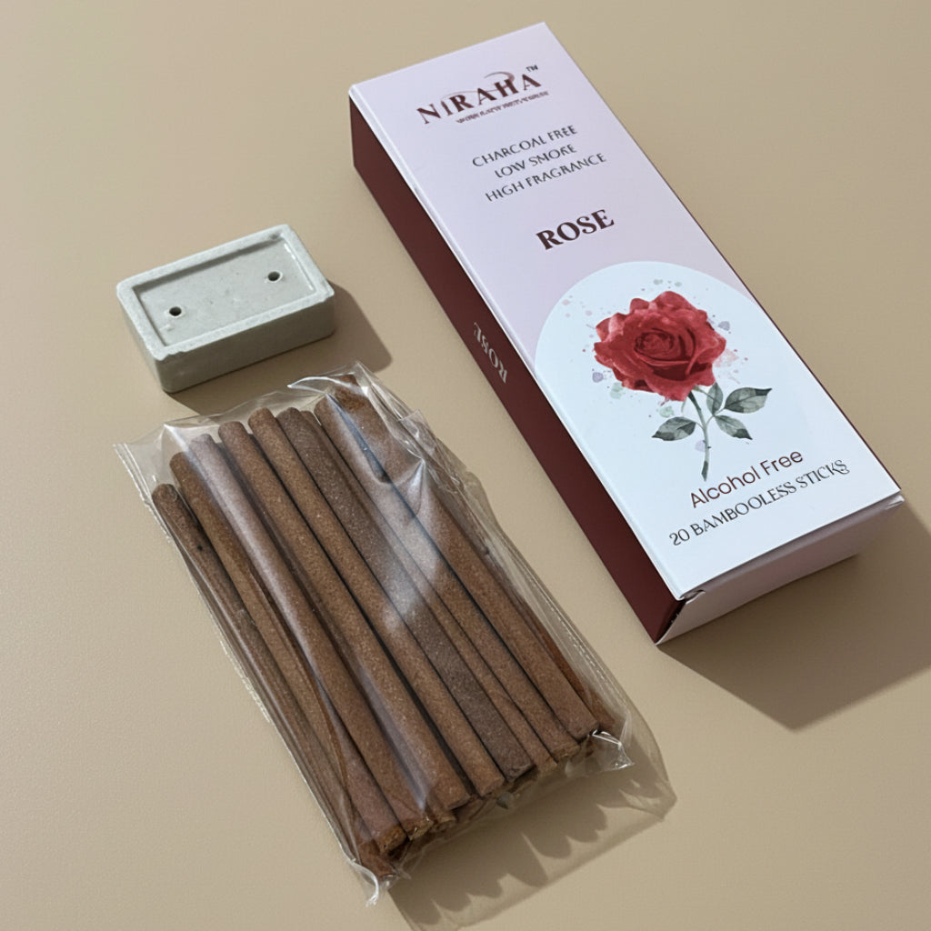 Niraha ROSE Bambooless Sticks(20 Sticks)