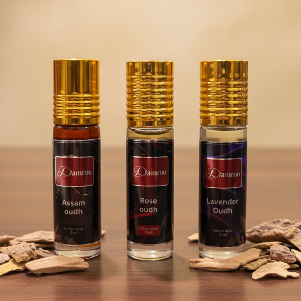 Damroo Oudh Lovers Collection Attar pack of 3(6ml)