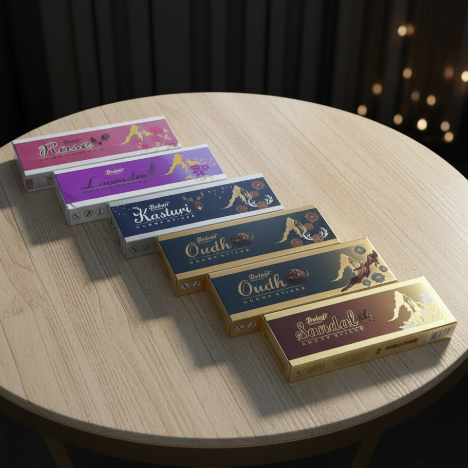 Balaji Set of 5 Dhoop sticks(10 sticks)