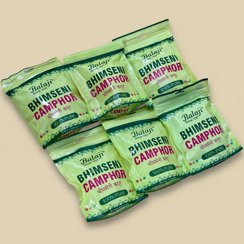 Combo of 6 Balaji Bhimseni Camphor(100 gm)