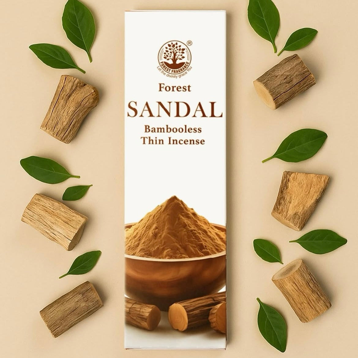 Forest Sandal Bambooless Thin Incense (100 gms)