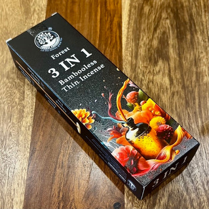Forest 3 IN 1 Bambooless Thin Incense (100 gms)