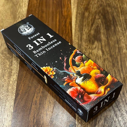 Forest 3 IN 1 Bambooless Thin Incense (100 gms)
