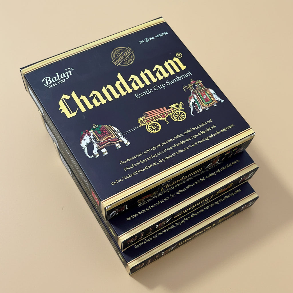 Combo of 3 balaji Chandan Hawan cups(12 cups)