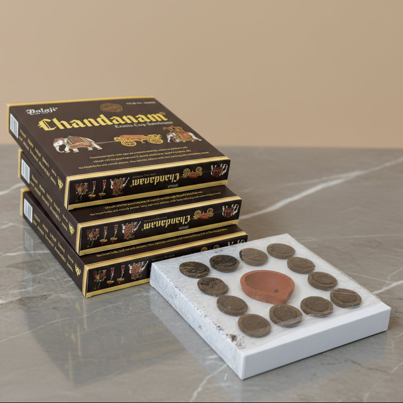 Combo of 3 balaji Chandan Hawan cups(12 cups)
