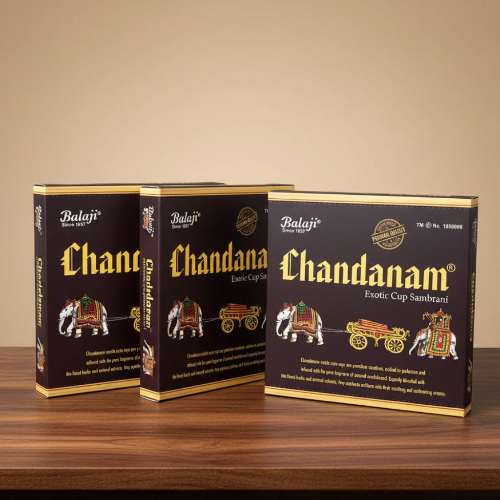 Combo of 3 balaji Chandan Hawan cups(12 cups)