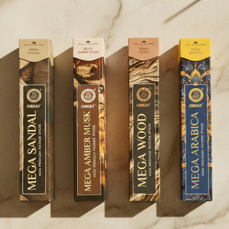 Combo of 4 Orkay Mega Incense sticks(4*10 Sticks)