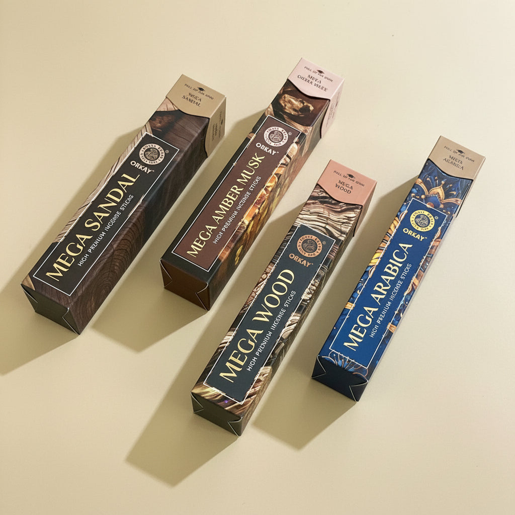 Combo of 4 Orkay Mega Incense sticks(4*10 Sticks)