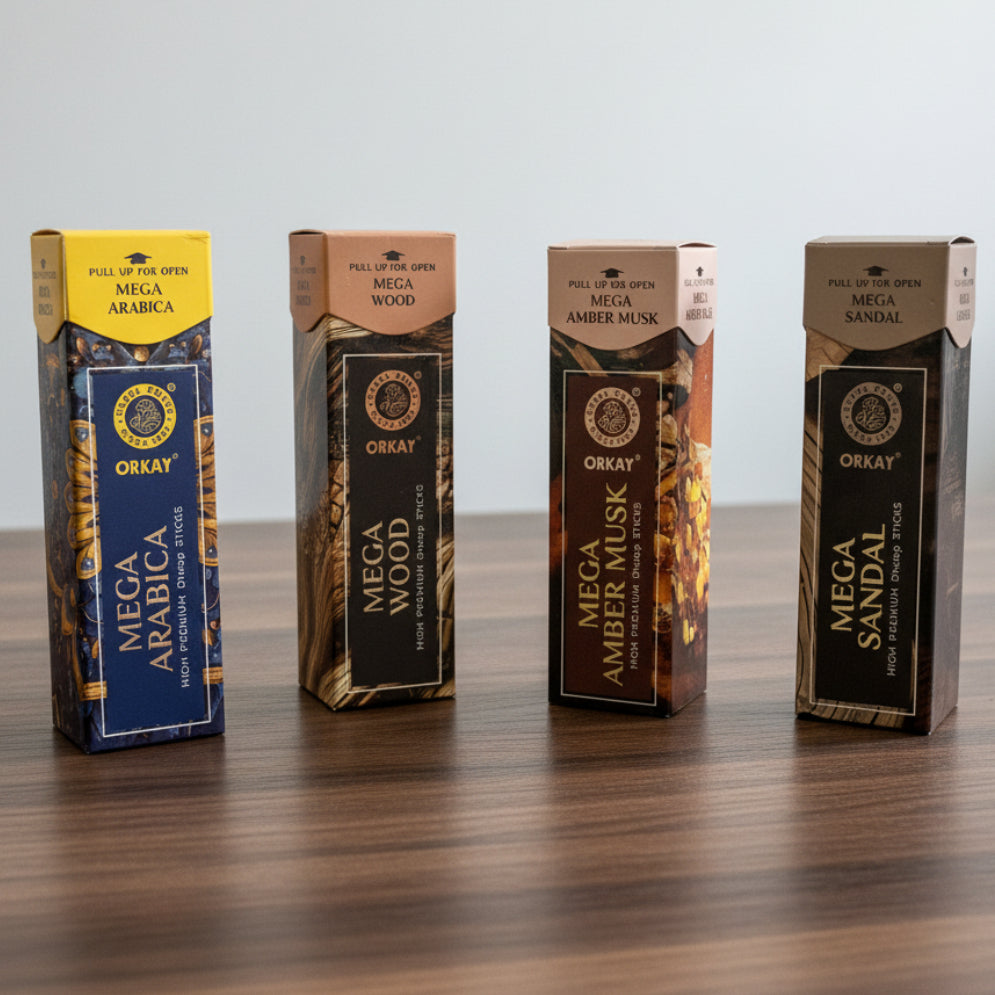Combo of 4 Orkay Mega Dhoop Sticks(4*10 Sticks)